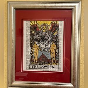 Framed Tarot Art Print - The Lovers